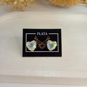 aros swarovski corazon